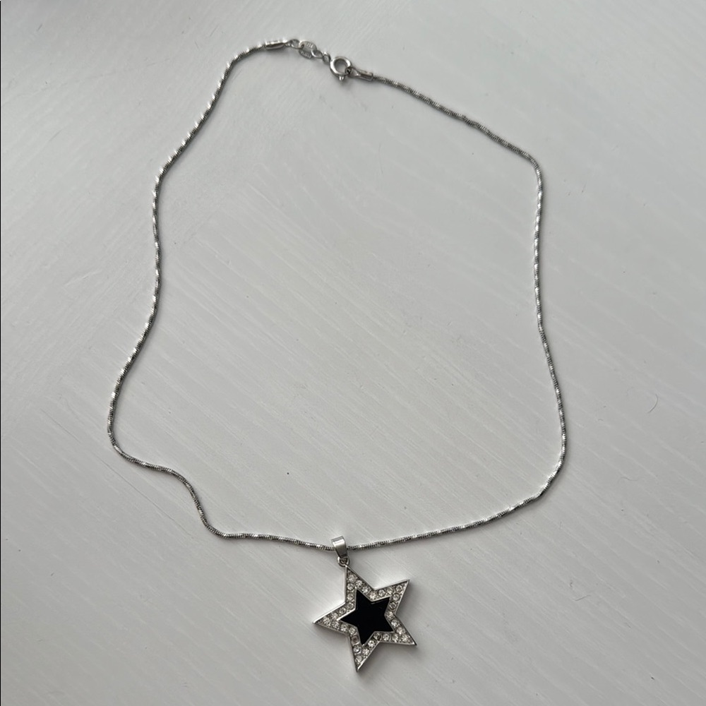Silver Star Pendant Necklace